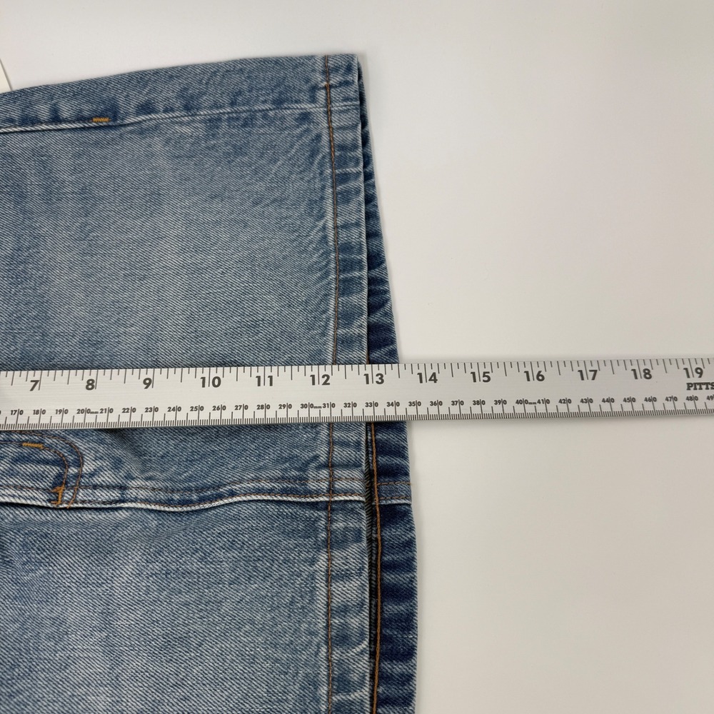 Denim Forum The 90s Ricci Mid-Rise Micro Jean Skirt 24W Blue Taboo 115356 - Picture 6 of 7